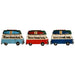 Decorative Figure Home ESPRIT Blue Red Navy Blue 28 x 13,5 x 17,5 cm (3 Units) - Декорация и Осветление<<<Дом