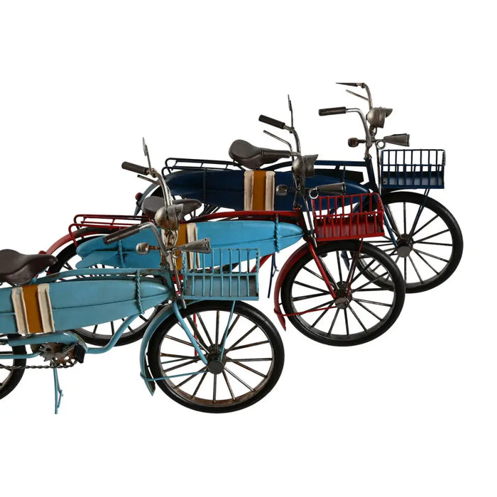 Decorative Figure Home ESPRIT Blue Red Navy Blue 30 x 13 x 22 cm (3 Units) - Декорация и Осветление<<<Дом