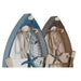 Decorative Figure Home ESPRIT Blue White Brown 20 x 7 x 40 cm (2 Units) - Декорация и Осветление<<<Дом