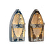 Decorative Figure Home ESPRIT Blue White Brown 20 x 7 x 40 cm (2 Units) - Декорация и Осветление<<<Дом