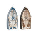Decorative Figure Home ESPRIT Blue White Brown 20 x 7 x 40 cm (2 Units) - Декорация и Осветление<<<Дом