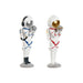 Decorative Figure Home ESPRIT Blue White Red Golden Lady Astronaut 11 x 7 x 25 cm (2 Units) - Декорация и