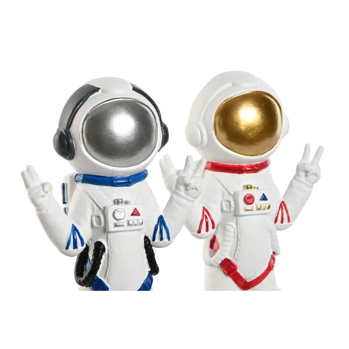 Decorative Figure Home ESPRIT Blue White Red Lady Astronaut 9 x 7 x 20 cm (2 Units) - Декорация и Осветление<<<Дом
