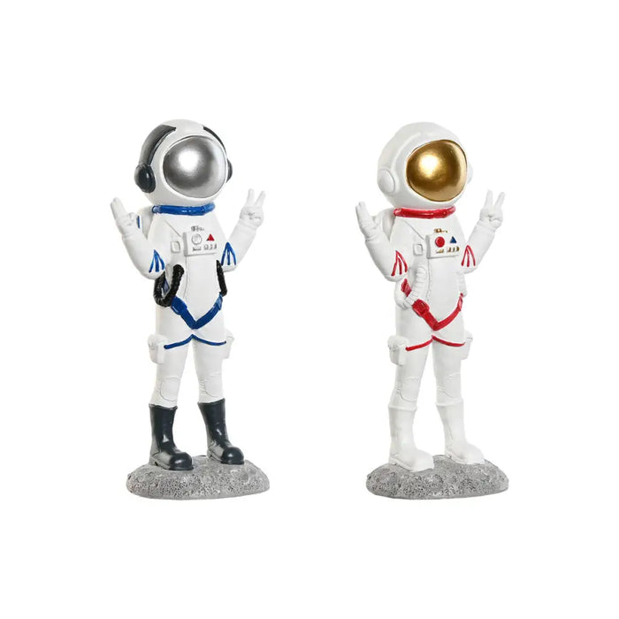 Decorative Figure Home ESPRIT Blue White Red Lady Astronaut 9 x 7 x 20 cm (2 Units) - Декорация и Осветление<<<Дом