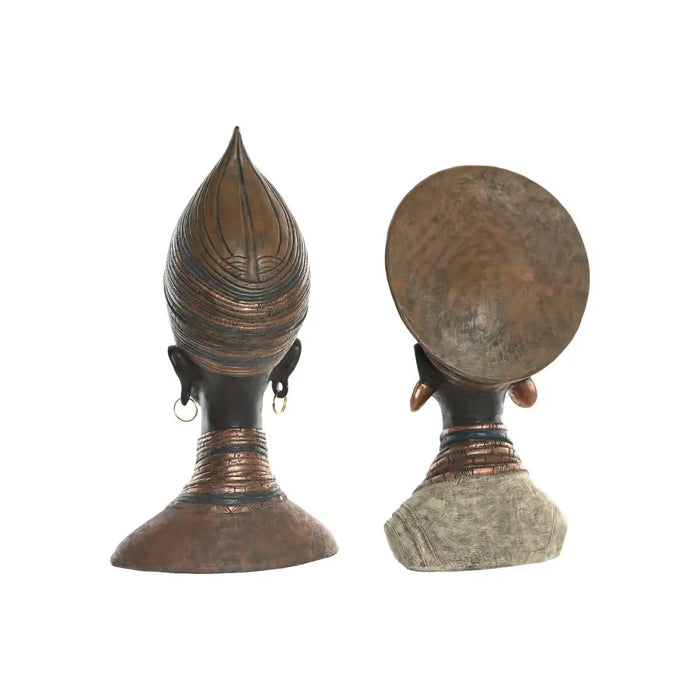 Decorative Figure Home ESPRIT Brown African Woman 30 x 20 x 53 cm (2 Units) - Декорация и Осветление<<<Дом
