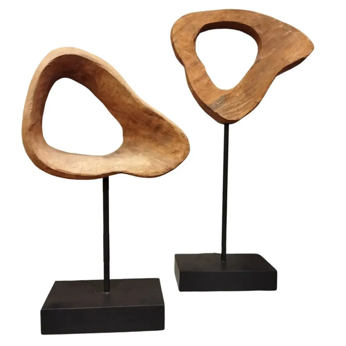 Decorative Figure Home ESPRIT Brown Black Modern 20 x 9 x 34 cm - Декорация и Осветление<<<Дом Градина<<<BigBuy&&&Други