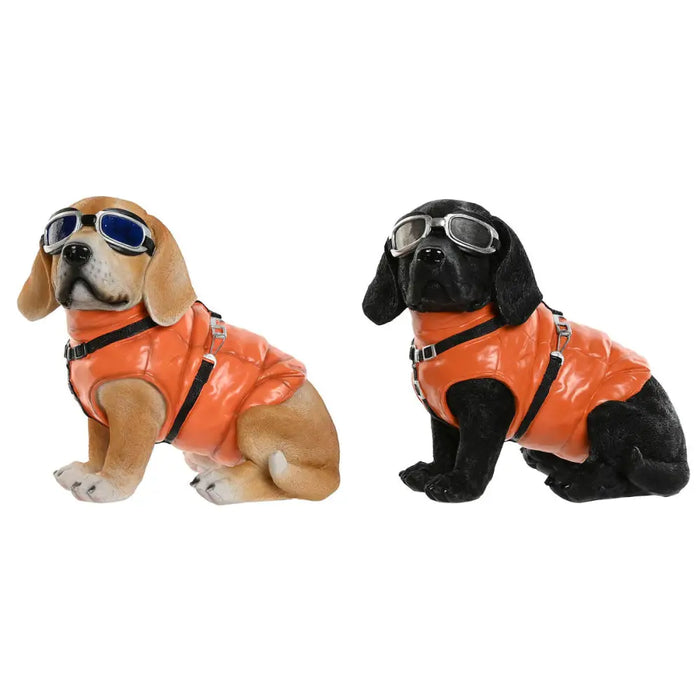 Decorative Figure Home ESPRIT Brown Black Natural Dog Loft 31 X 24 X 29 cm (2 Units) - Декорация и Осветление<<<Дом