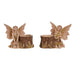 Decorative Figure Home ESPRIT Brown Fairy 18 x 10 x 15 cm (2 Units) - Декорация и Осветление<<<Дом