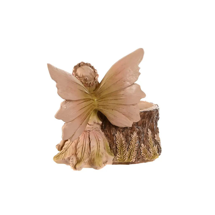Decorative Figure Home ESPRIT Brown Fairy 18 x 10 x 15 cm (2 Units) - Декорация и Осветление<<<Дом