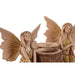 Decorative Figure Home ESPRIT Brown Fairy 18 x 10 x 15 cm (2 Units) - Декорация и Осветление<<<Дом