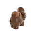 Decorative Figure Home ESPRIT Brown Orange Coral Lime Resin Monk Oriental 13 x 6 x 12,5 cm (3 Units) - Декорация и