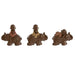 Decorative Figure Home ESPRIT Brown Orange Coral Lime Resin Monk Oriental 13 x 6 x 12,5 cm (3 Units) - Декорация и