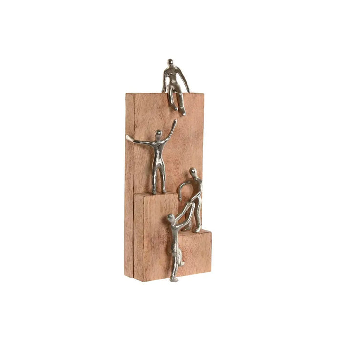 Decorative Figure Home ESPRIT Brown Silver Natural 15 x 10 x 39 cm - Декорация и Осветление<<<Дом