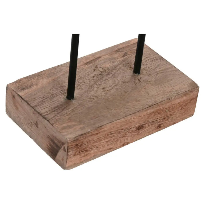 Decorative Figure Home ESPRIT Brown Silver Natural 19 x 9 x 28 cm (2 Units) - Декорация и Осветление<<<Дом