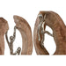 Decorative Figure Home ESPRIT Brown Silver Natural 19 x 9 x 28 cm (2 Units) - Декорация и Осветление<<<Дом