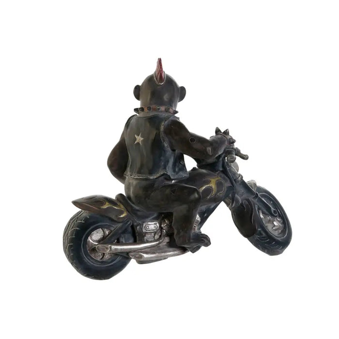 Decorative Figure Home ESPRIT Dark grey Biker 24 x 15 x 29 cm (2 Units) - Декорация и Осветление<<<Дом