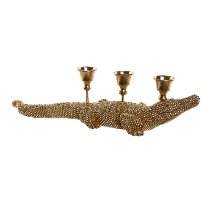 Decorative Figure Home ESPRIT Golden Candle Holder 42,5 x 12,5 x 11,5 cm - Декорация и Осветление<<<Дом