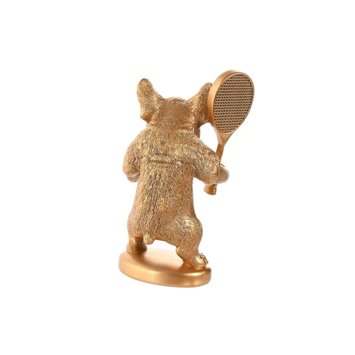 Decorative Figure Home ESPRIT Golden Dog 16,5 X 13 X 27 CM (2 Units) - Декорация и Осветление<<<Дом