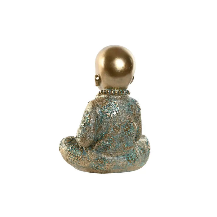 Decorative Figure Home ESPRIT Golden Monk Oriental 17 x 13,6 x 21,8 cm - Декорация и Осветление<<<Дом