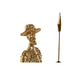 Decorative Figure Home ESPRIT Golden Resin 10 x 10 x 37 cm - Декорация и Осветление<<<Дом Градина<<<BigBuy&&&Други