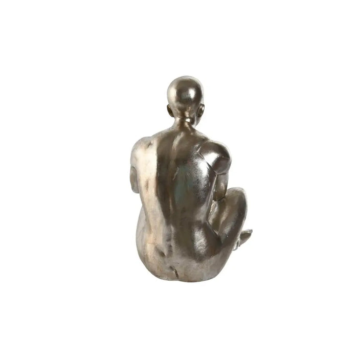 Decorative Figure Home ESPRIT Golden Silver 19 x 13,5 x 22 cm (2 Units) - Декорация и Осветление<<<Дом