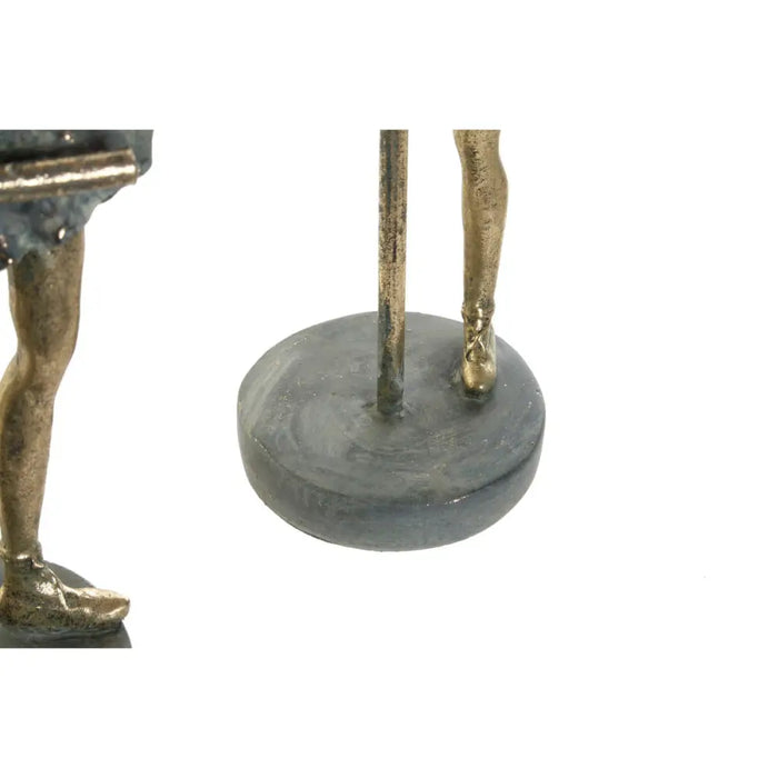 Decorative Figure Home ESPRIT Grey Golden Ballet Dancer 14 x 8 x 20 cm (3 Units) - Декорация и Осветление<<<Дом