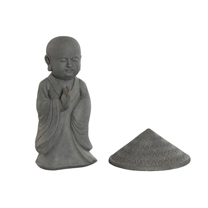 Decorative Figure Home ESPRIT Grey Monk Oriental 30 x 30 x 51 cm - Декорация и Осветление<<<Дом