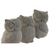 Decorative Figure Home ESPRIT Grey Owl Aged finish 10 x 9 x 14 cm (3 Units) - Декорация и Осветление<<<Дом