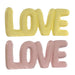 Decorative Figure Home ESPRIT LOVE Yellow Pink Children’s 24 X 2,5 X 10 cm (2 Units) - Декорация и Осветление<<<Дом
