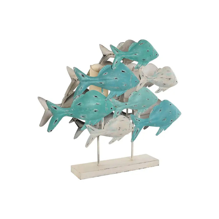 Decorative Figure Home ESPRIT Mediterranean Fish 60 x 15 x 53 cm - Декорация и Осветление<<<Дом