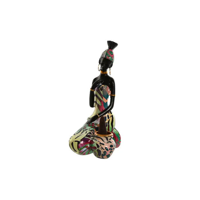 Decorative Figure Home ESPRIT Multicolour African Woman 9 x 7 x 16,5 cm (2 Units) - Декорация и Осветление<<<Дом