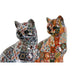 Decorative Figure Home ESPRIT Multicolour Cat Mediterranean 11 x 10 x 16 cm (2 Units) - Декорация и Осветление<<<Дом
