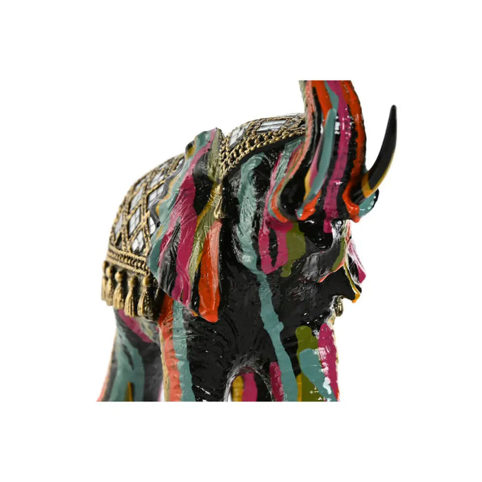 Decorative Figure Home ESPRIT Multicolour Resin Elephant 21,5 x 8,5 x 19,5 cm - Декорация и Осветление<<<Дом