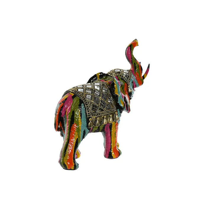 Decorative Figure Home ESPRIT Multicolour Resin Elephant 21,5 x 8,5 x 19,5 cm - Декорация и Осветление<<<Дом