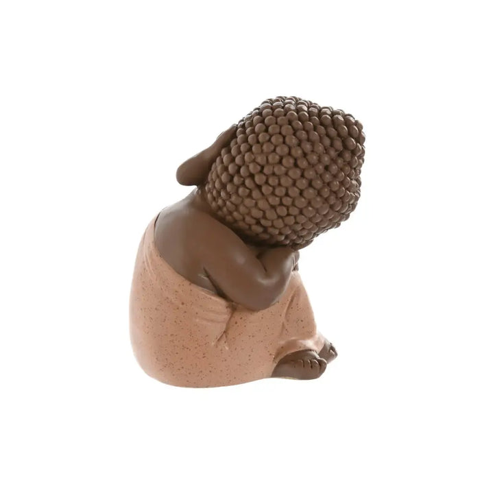 Decorative Figure Home ESPRIT Orange Coral Lime Resin Buddha Oriental 8 x 8 x 12,5 cm (3 Units) - Декорация и