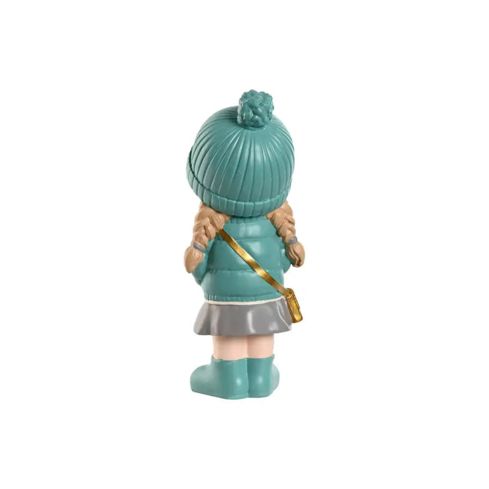 Decorative Figure Home ESPRIT Pink Turquoise Golden 8 x 10 x 20 cm (2 Units) - Декорация и Осветление<<<Дом