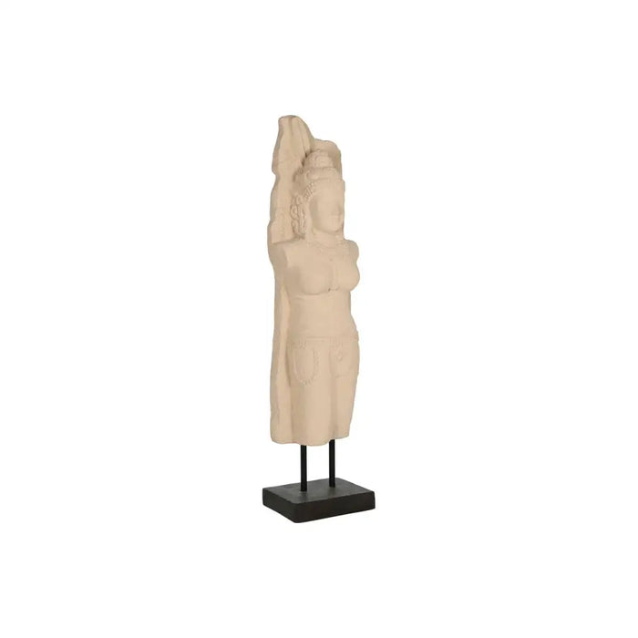 Decorative Figure Home ESPRIT White Black Buddha 40 x 27 x 148 cm - Декорация и Осветление<<<Дом