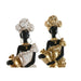Decorative Figure Home ESPRIT White Black Golden African Woman 10 x 7 x 31 cm (2 Units) - Декорация и Осветление<<<Дом