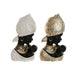 Decorative Figure Home ESPRIT White Black Golden African Woman 15 x 9 x 25 cm (2 Units) - Декорация и Осветление<<<Дом