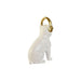 Decorative Figure Home ESPRIT White Black Golden Dog 12 x 18 x 30 cm (2 Units) - Декорация и Осветление<<<Дом