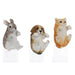 Decorative Figure Home ESPRIT White Brown Grey Orange animals 9 x 9 x 15,5 cm (3 Units) - Декорация и Осветление<<<Дом