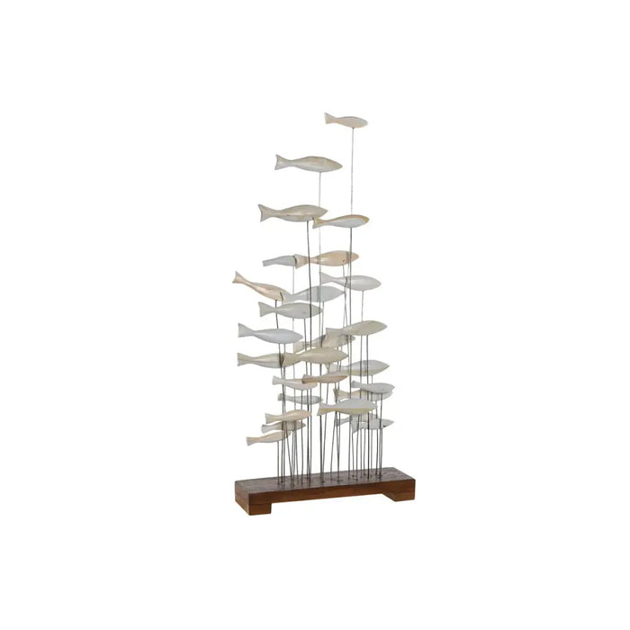 Decorative Figure Home ESPRIT White Brown Spirals 45 x 15 x 100 cm - Декорация и Осветление<<<Дом