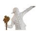 Decorative Figure Home ESPRIT White Golden 23 x 12 x 40 cm - Декорация и Осветление<<<Дом Градина<<<BigBuy&&&Други