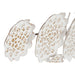 Decorative Figure Home ESPRIT White Golden Flower Stripped 137 X 11 X 56,5 CM - Декорация и Осветление<<<Дом