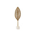 Decorative Figure Home ESPRIT White Golden Leaf of a plant 19 x 7,5 x 62 cm - Декорация и Осветление<<<Дом