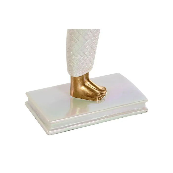 Decorative Figure Home ESPRIT White Golden Resin Oriental 34 x 6,5 x 33,5 cm - Декорация и Осветление<<<Дом