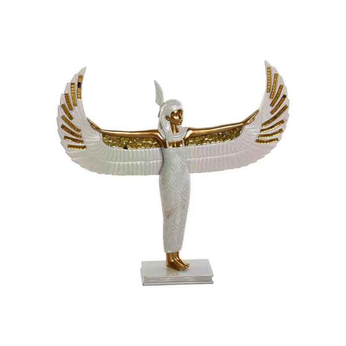 Decorative Figure Home ESPRIT White Golden Resin Oriental 34 x 6,5 x 33,5 cm - Декорация и Осветление<<<Дом