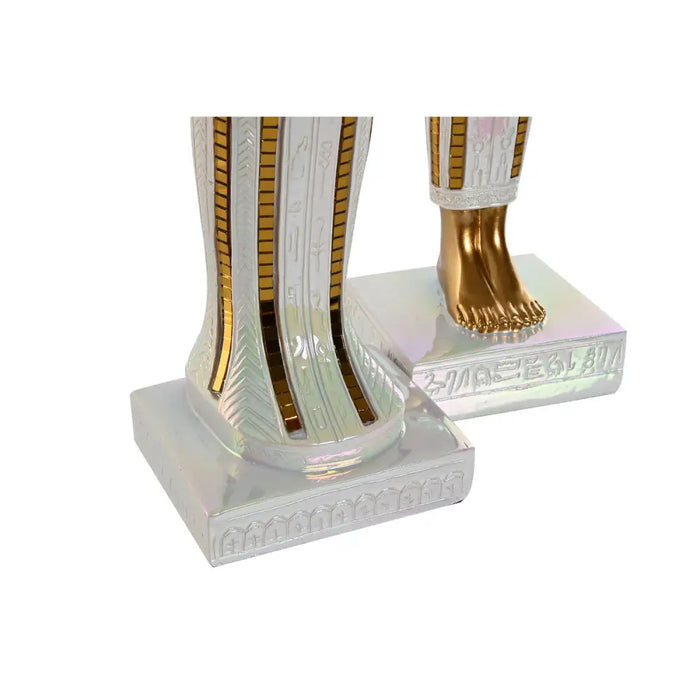 Decorative Figure Home ESPRIT White Golden Resin Oriental Egyptian Man 10 x 9 x 52 cm (2 Units) - Декорация и