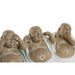 Decorative Figure Home ESPRIT White Green Buddha Oriental 10 x 9 x 10,5 cm (3 Units) - Декорация и Осветление<<<Дом