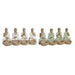 Decorative Figure Home ESPRIT White Green Buddha Oriental 24 x 9 x 11 cm (2 Units) - Декорация и Осветление<<<Дом